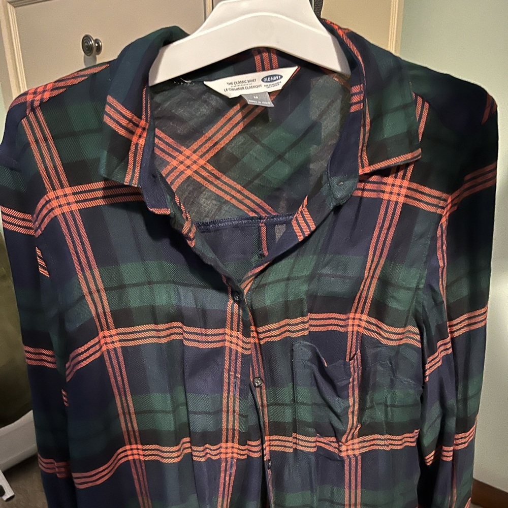 Old Navy classic flannel—size medium